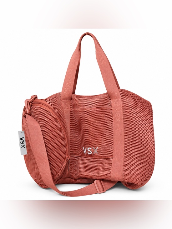 VSX Handbags - VSX Coral-Pink Mesh Travel Tote